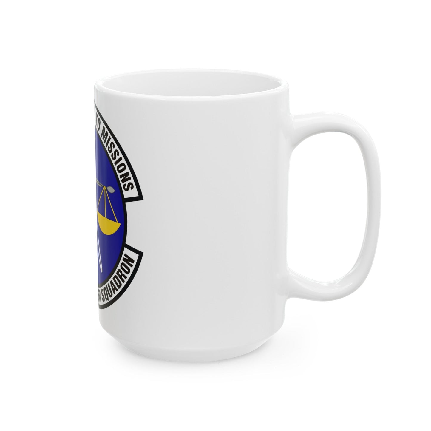 628th Comptroller Squadron (U.S. Air Force) White Coffee Mug-The Sticker Space