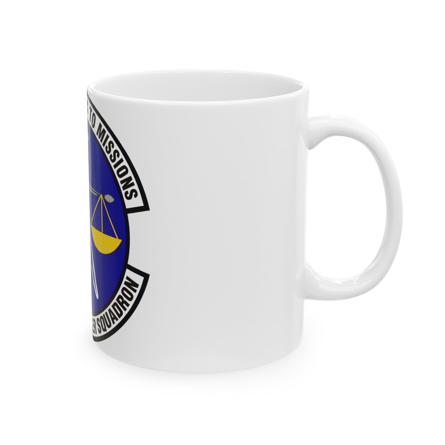 628th Comptroller Squadron (U.S. Air Force) White Coffee Mug-The Sticker Space