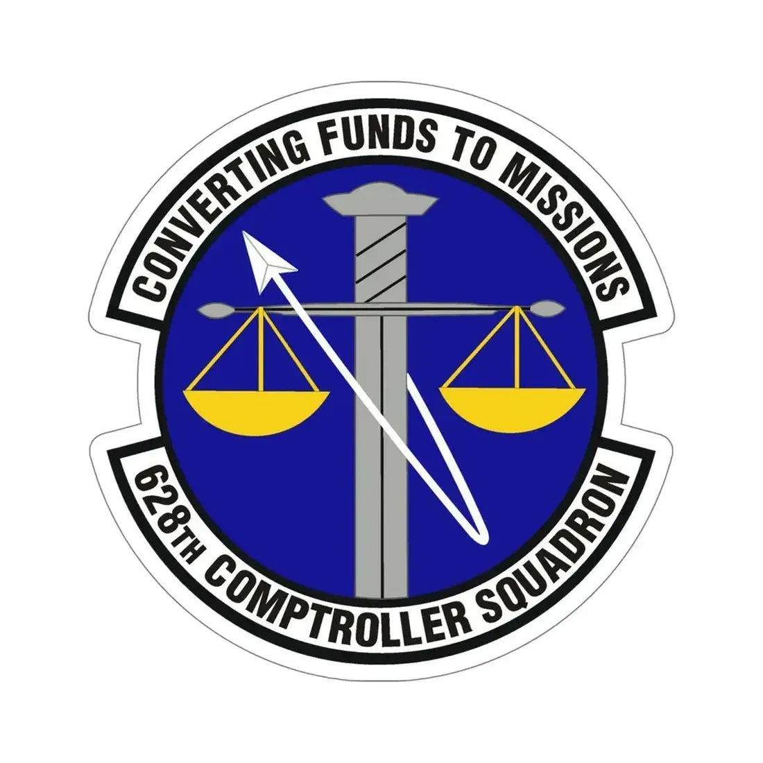 628th Comptroller Squadron (U.S. Air Force) STICKER Vinyl Die-Cut Decal - The Sticker Space