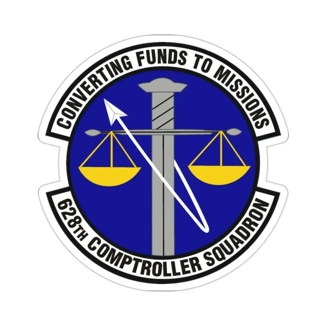 628th Comptroller Squadron (U.S. Air Force) STICKER Vinyl Die-Cut Decal - The Sticker Space
