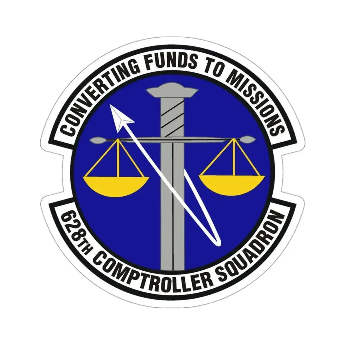 628th Comptroller Squadron (U.S. Air Force) STICKER Vinyl Die-Cut Decal - The Sticker Space