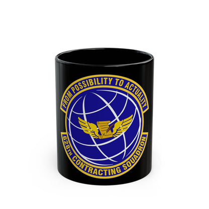 628th Contracting Squadron (U.S. Air Force) Black Coffee Mug-11oz-The Sticker Space