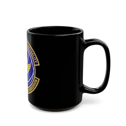 628th Contracting Squadron (U.S. Air Force) Black Coffee Mug-The Sticker Space