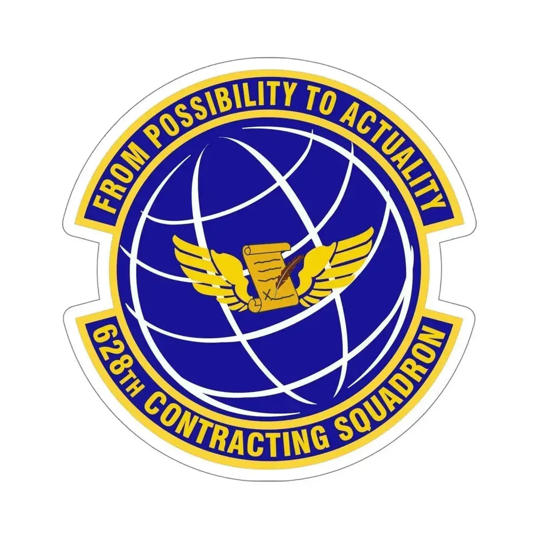 628th Contracting Squadron (U.S. Air Force) STICKER Vinyl Die-Cut Decal 6 Inch - The Sticker Space