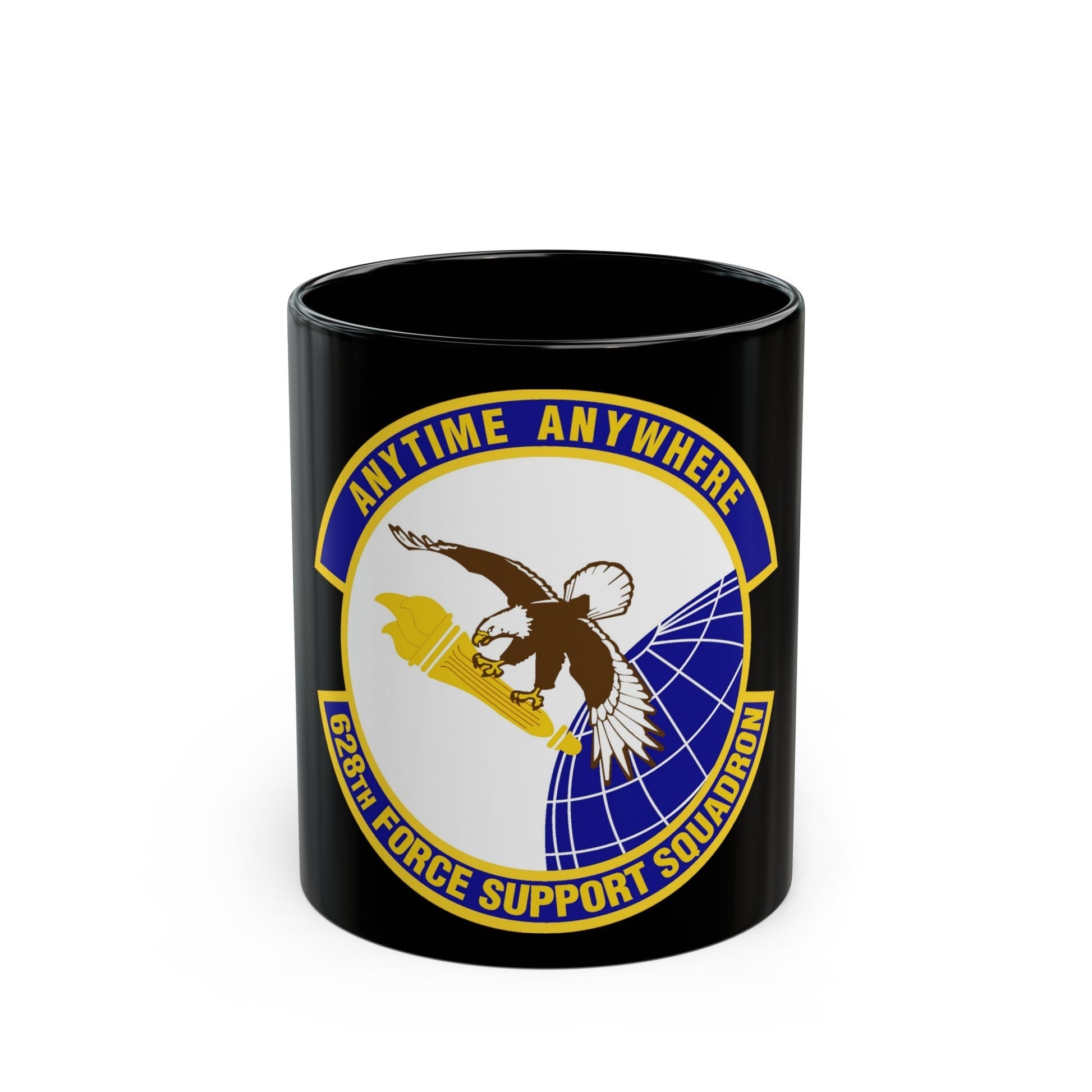 628th Force Support Squadron (U.S. Air Force) Black Coffee Mug-11oz-The Sticker Space