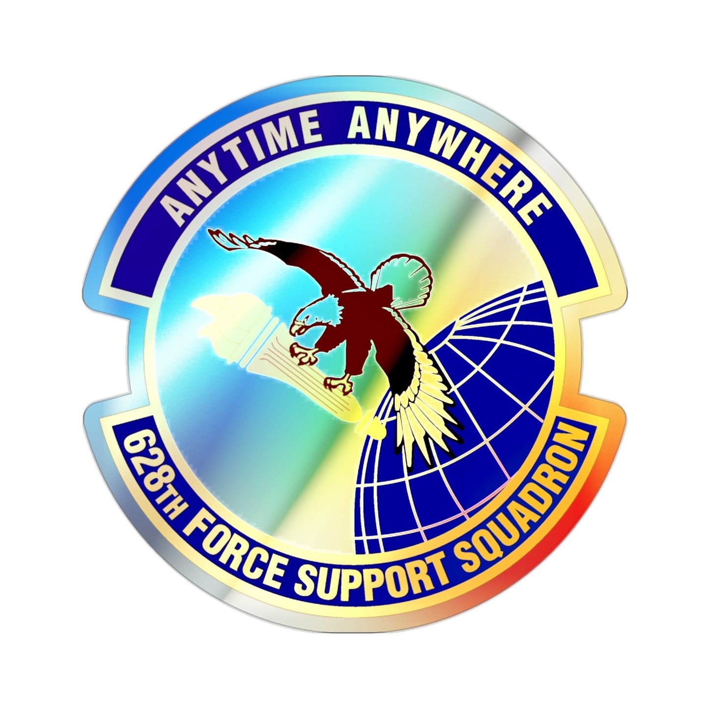 628th Force Support Squadron (U.S. Air Force) Holographic STICKER Die-Cut Vinyl Decal-2 Inch-The Sticker Space