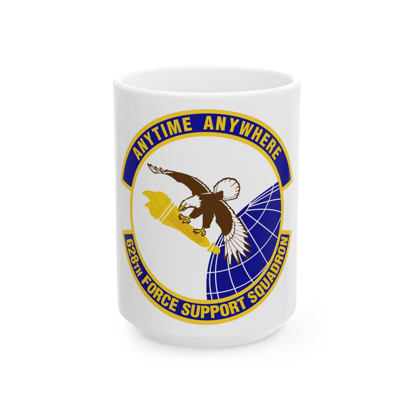 628th Force Support Squadron (U.S. Air Force) White Coffee Mug-15oz-The Sticker Space