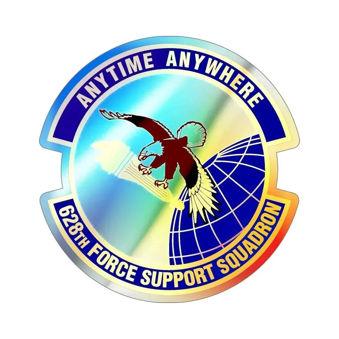 628th Force Support Squadron (U.S. Air Force) Holographic STICKER Die-Cut Vinyl Decal - The Sticker Space