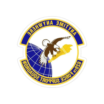 628th Force Support Squadron (U.S. Air Force) REVERSE PRINT Transparent Die-Cut STICKER 3 Inch Die-Cut Transparent - The Sticker Space