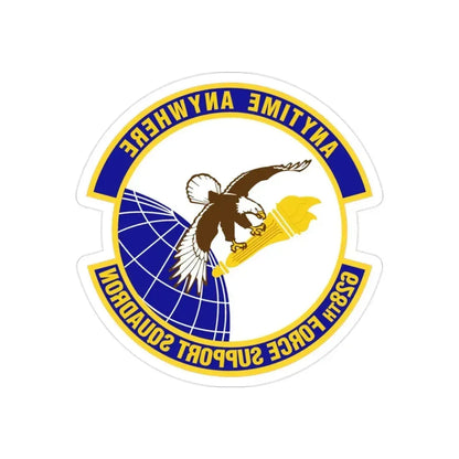 628th Force Support Squadron (U.S. Air Force) REVERSE PRINT Transparent Die-Cut STICKER - The Sticker Space