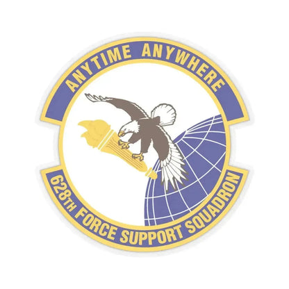 628th Force Support Squadron (U.S. Air Force) STICKER Vinyl Kiss-Cut Decal 3 Inch Transparent - The Sticker Space