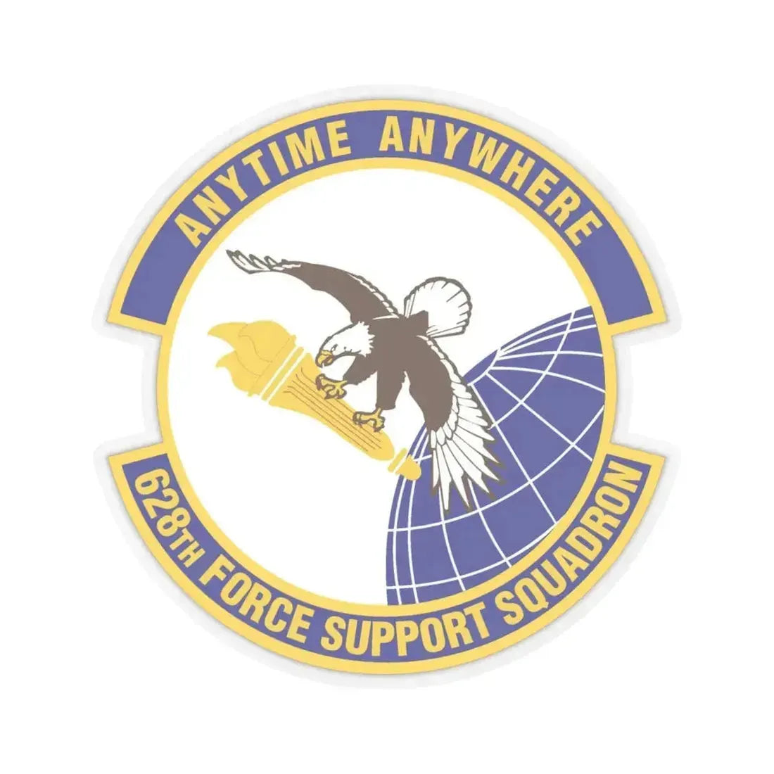 628th Force Support Squadron (U.S. Air Force) STICKER Vinyl Kiss-Cut Decal 4 Inch Transparent - The Sticker Space