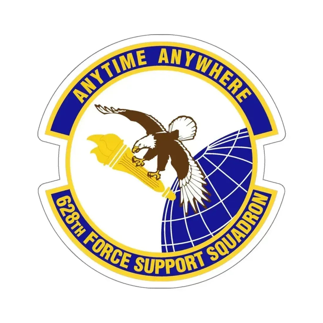 628th Force Support Squadron (U.S. Air Force) STICKER Vinyl Kiss-Cut Decal 6 Inch White - The Sticker Space