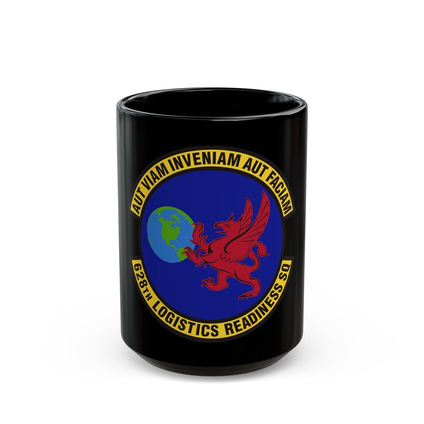 628th Logistics Readiness Squadron (U.S. Air Force) Black Coffee Mug-15oz-The Sticker Space