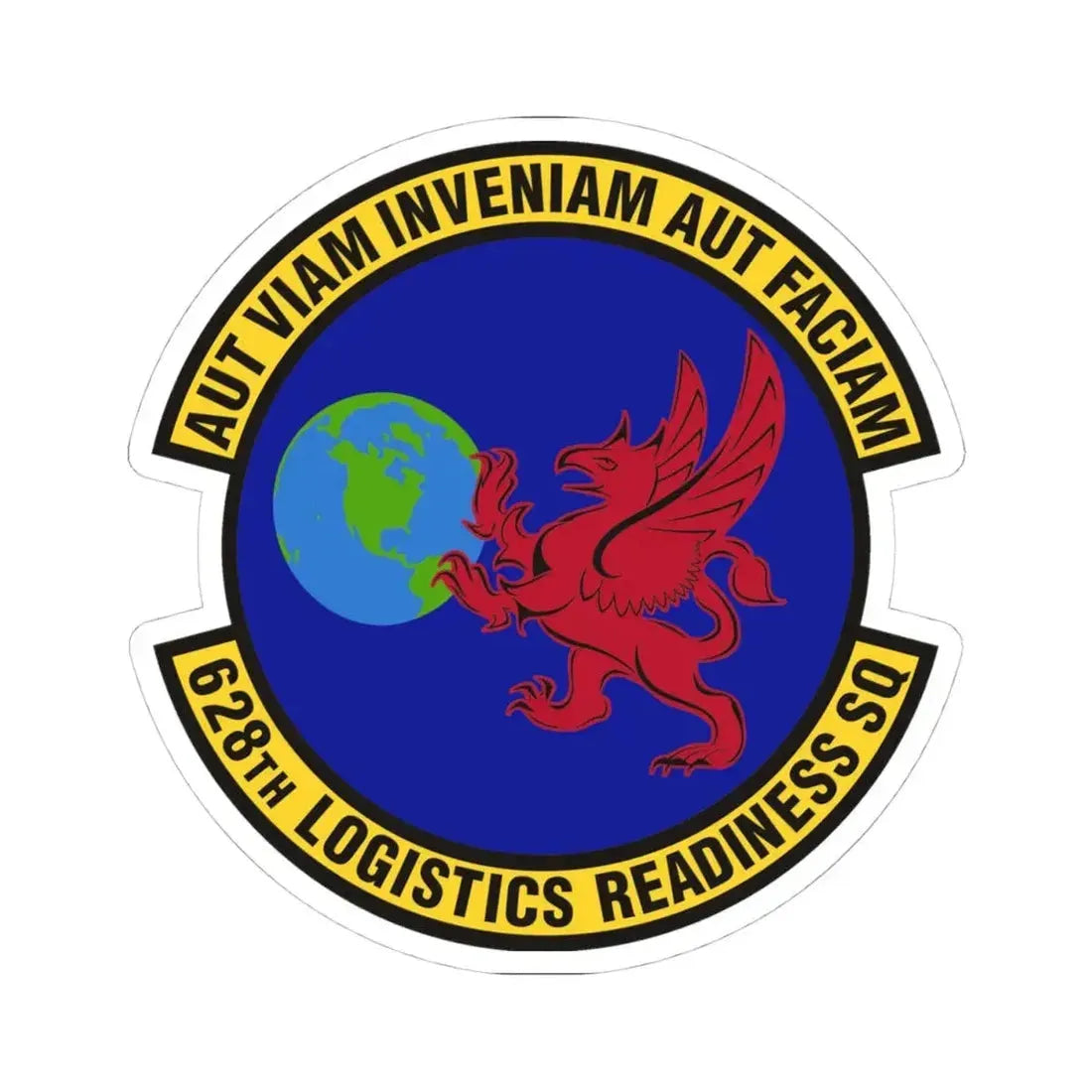 628th Logistics Readiness Squadron (U.S. Air Force) STICKER Vinyl Kiss-Cut Decal 4 Inch White - The Sticker Space