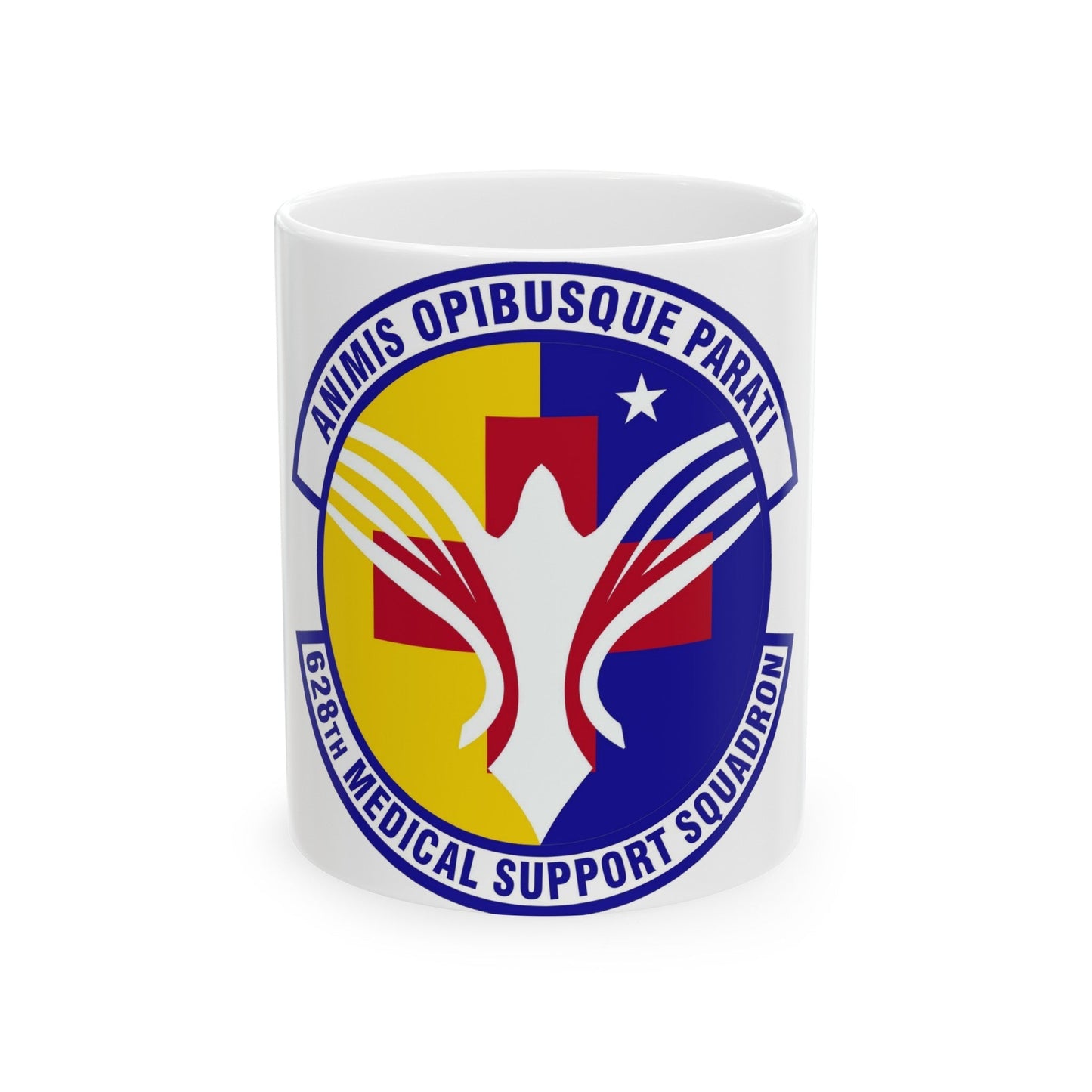 628th Medical Support Squadron (U.S. Air Force) White Coffee Mug-11oz-The Sticker Space