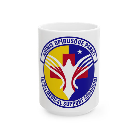 628th Medical Support Squadron (U.S. Air Force) White Coffee Mug-15oz-The Sticker Space