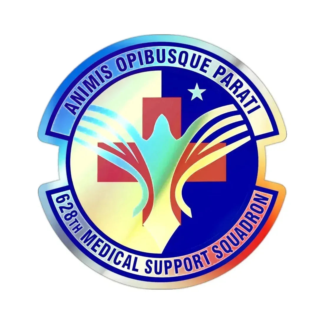 628th Medical Support Squadron (U.S. Air Force) Holographic STICKER Die-Cut Vinyl Decal - The Sticker Space