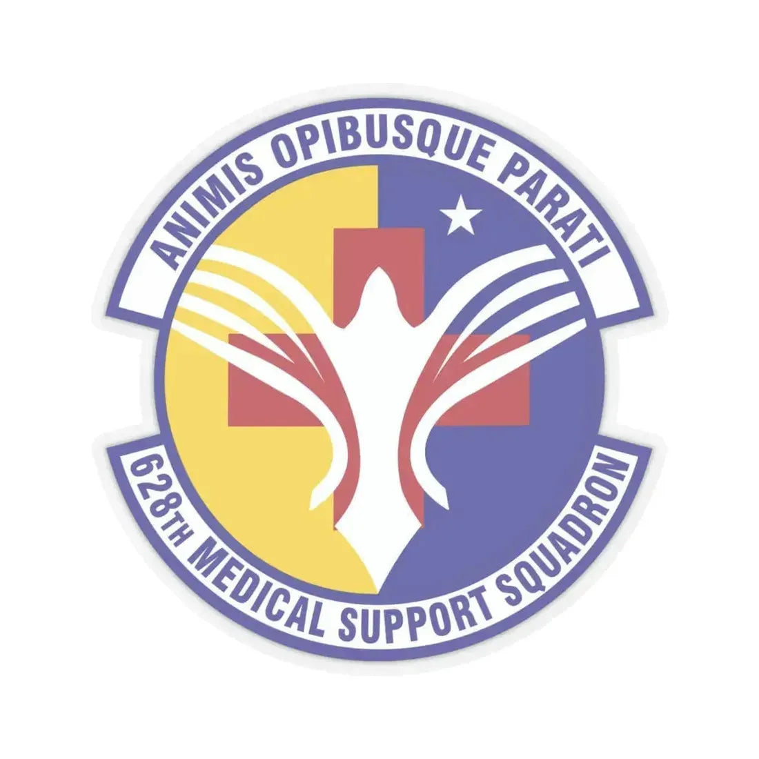 628th Medical Support Squadron (U.S. Air Force) STICKER Vinyl Kiss-Cut Decal 6 Inch Transparent - The Sticker Space