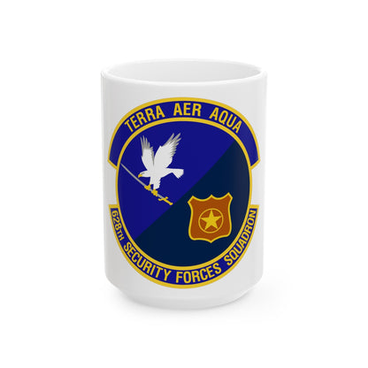 628th Security Forces Squadron (U.S. Air Force) White Coffee Mug-15oz-The Sticker Space