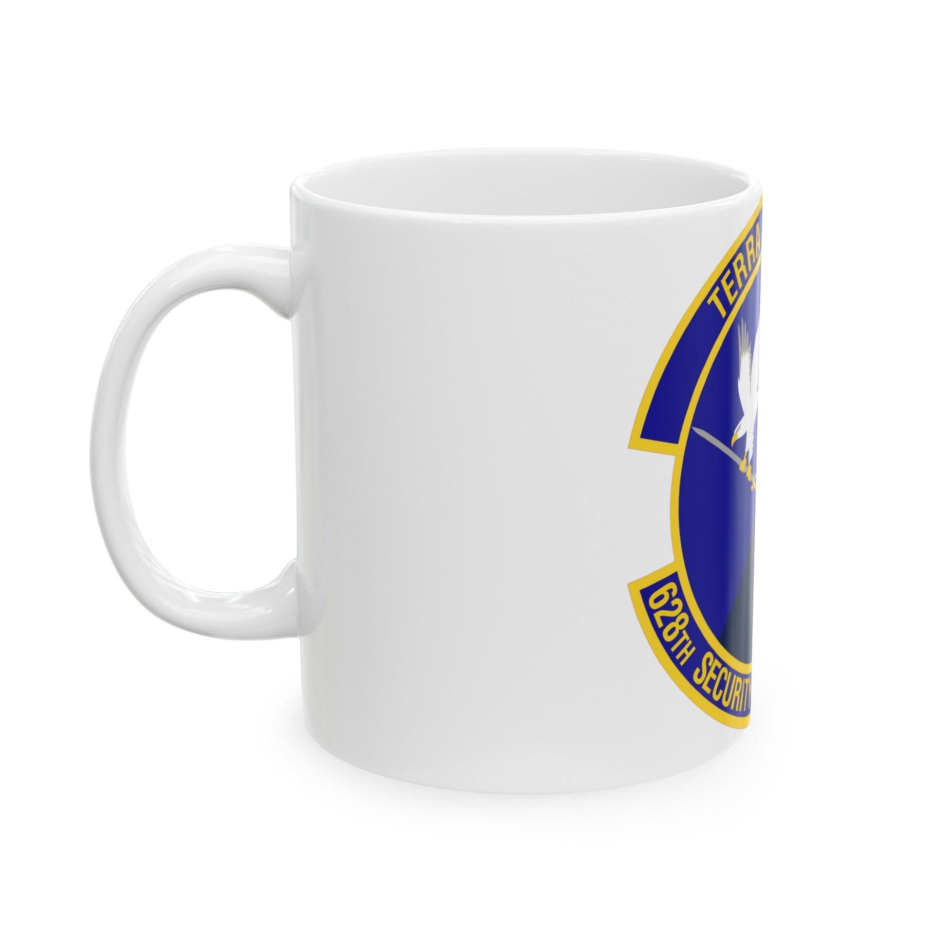 628th Security Forces Squadron (U.S. Air Force) White Coffee Mug-The Sticker Space