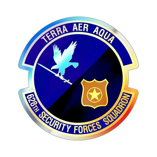 628th Security Forces Squadron (U.S. Air Force) Holographic STICKER Die-Cut Vinyl Decal 6 Inch Holographic - The Sticker Space