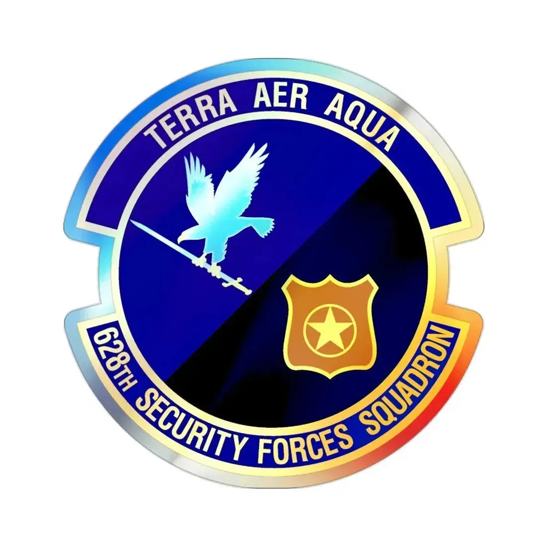 628th Security Forces Squadron (U.S. Air Force) Holographic STICKER Die-Cut Vinyl Decal - The Sticker Space