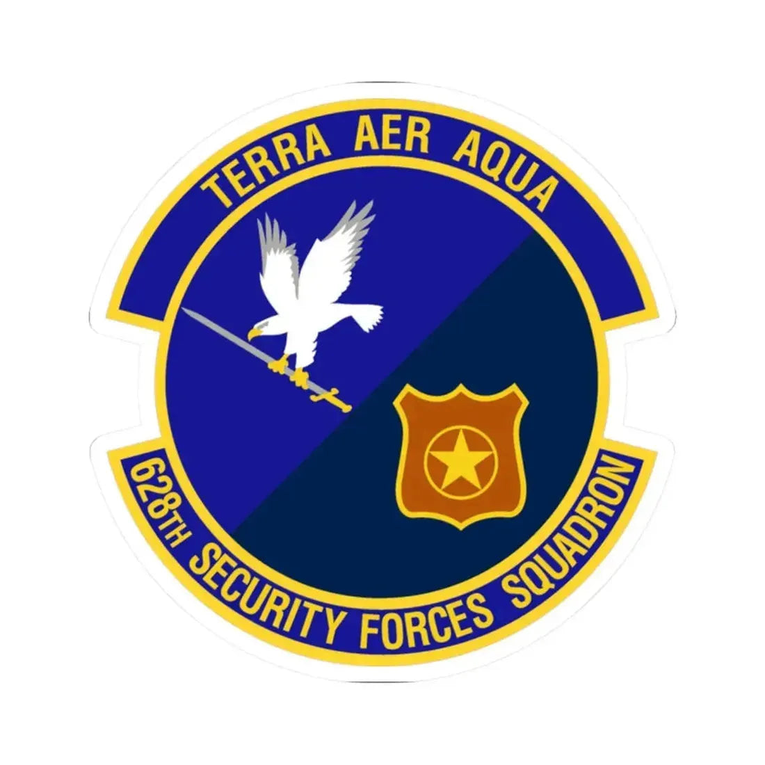 628th Security Forces Squadron (U.S. Air Force) STICKER Vinyl Kiss-Cut Decal 2 Inch White - The Sticker Space