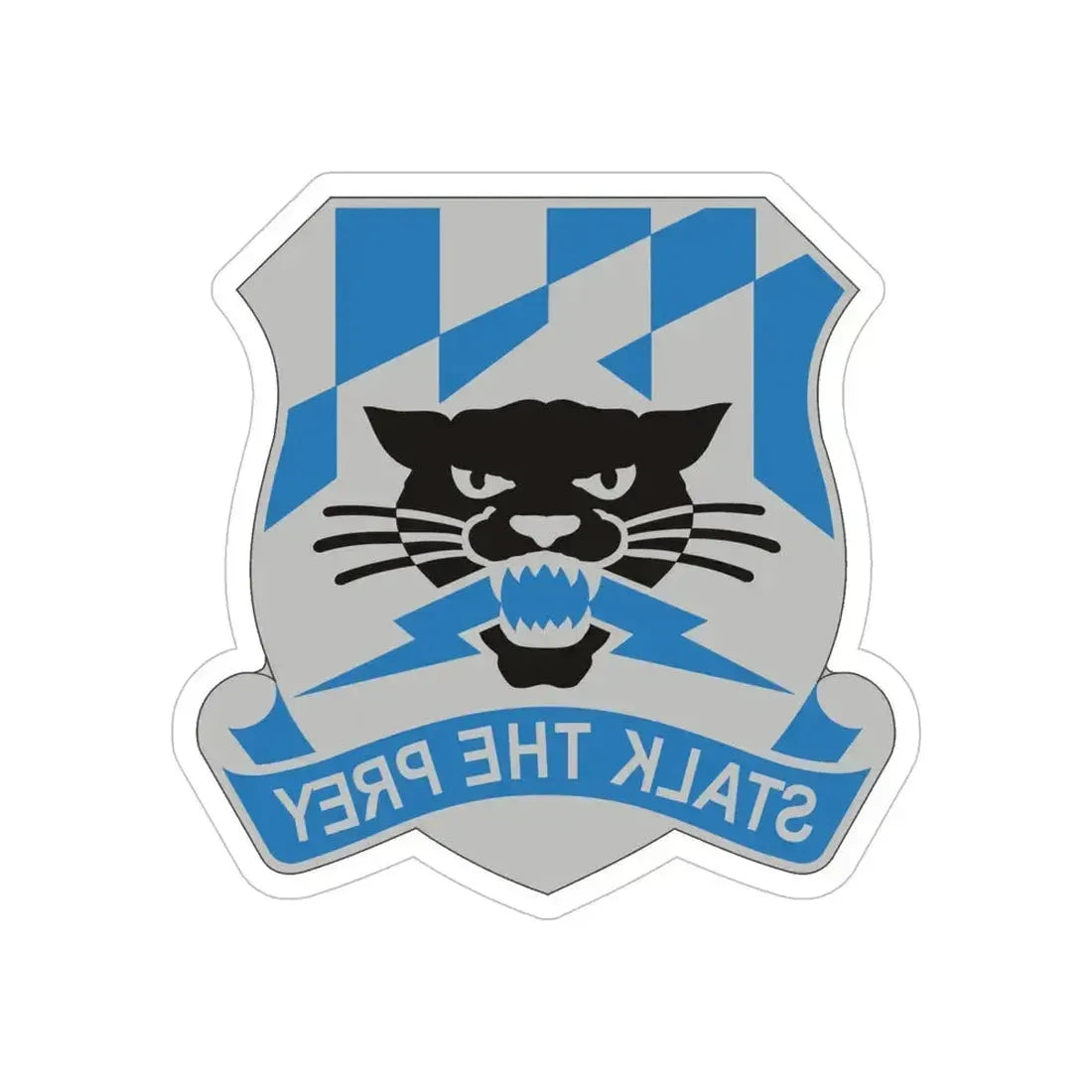 629 Military Intelligence Battalion (U.S. Army) REVERSE PRINT Transparent Die-Cut STICKER 6 Inch Die-Cut Transparent - The Sticker Space