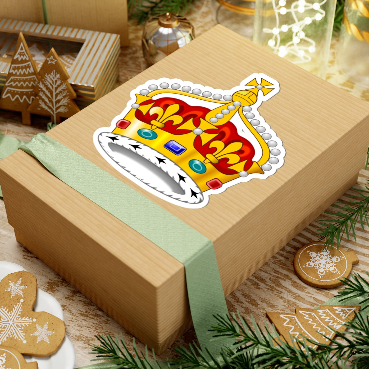 2022 pattern Queen Consorts Crown United Kingdom (United Kingdom) (Coat of Arms) STICKER Vinyl Kiss-Cut Decal