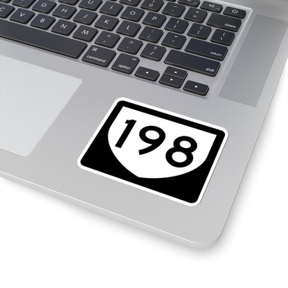 PR urban primary 198 (Puerto Rico) (Road Sign) STICKER Vinyl Kiss-Cut Decal