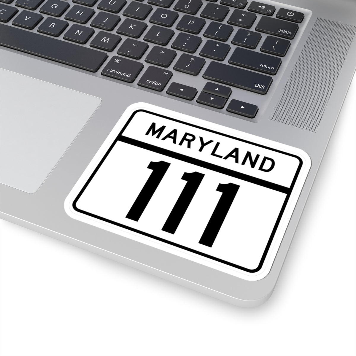 MD Route 111 (Maryland) (Road Sign) STICKER Vinyl Kiss-Cut Decal