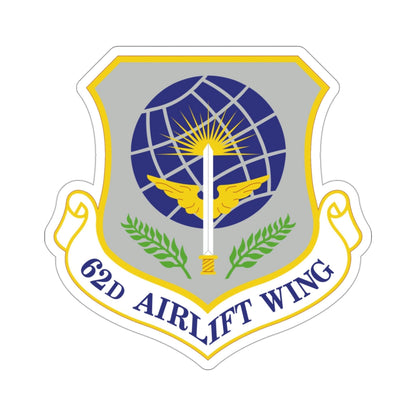 62d Airlift Wing (U.S. Air Force) STICKER Vinyl Die-Cut Decal-3 Inch-The Sticker Space