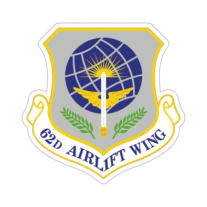 62d Airlift Wing (U.S. Air Force) STICKER Vinyl Die-Cut Decal-5 Inch-The Sticker Space