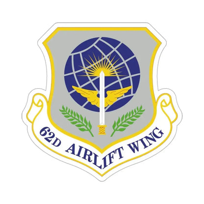 62d Airlift Wing (U.S. Air Force) STICKER Vinyl Die-Cut Decal 3 Inch - The Sticker Space