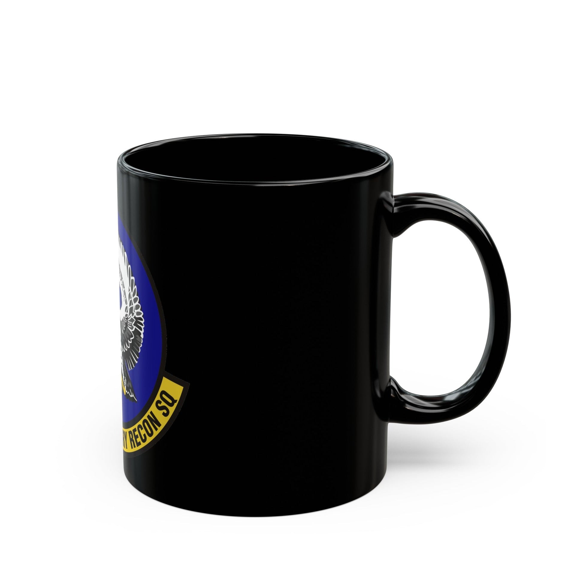 62d Expeditionary Reconnaissance Squadron (U.S. Air Force) Black Coffee Mug-The Sticker Space