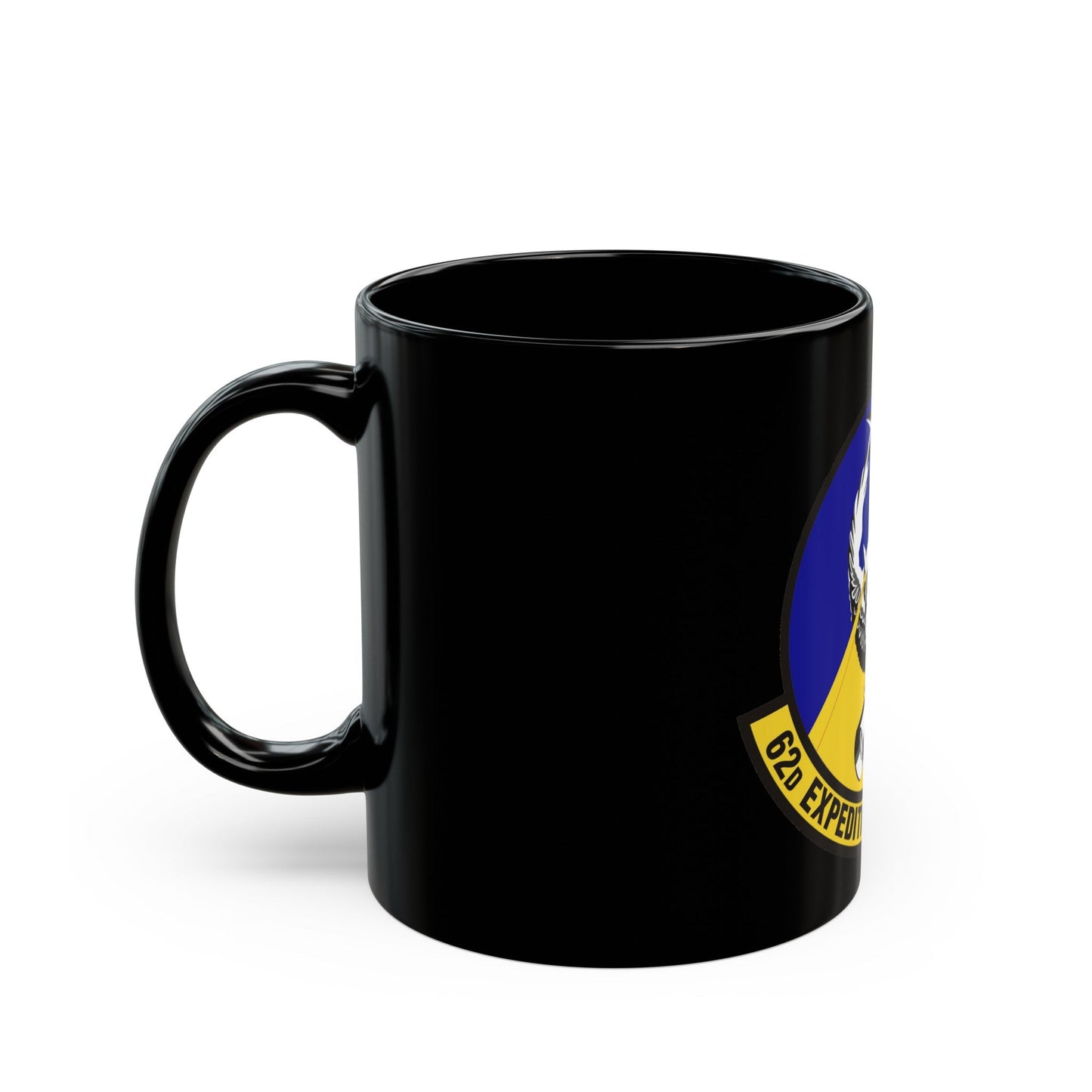 62d Expeditionary Reconnaissance Squadron (U.S. Air Force) Black Coffee Mug-The Sticker Space