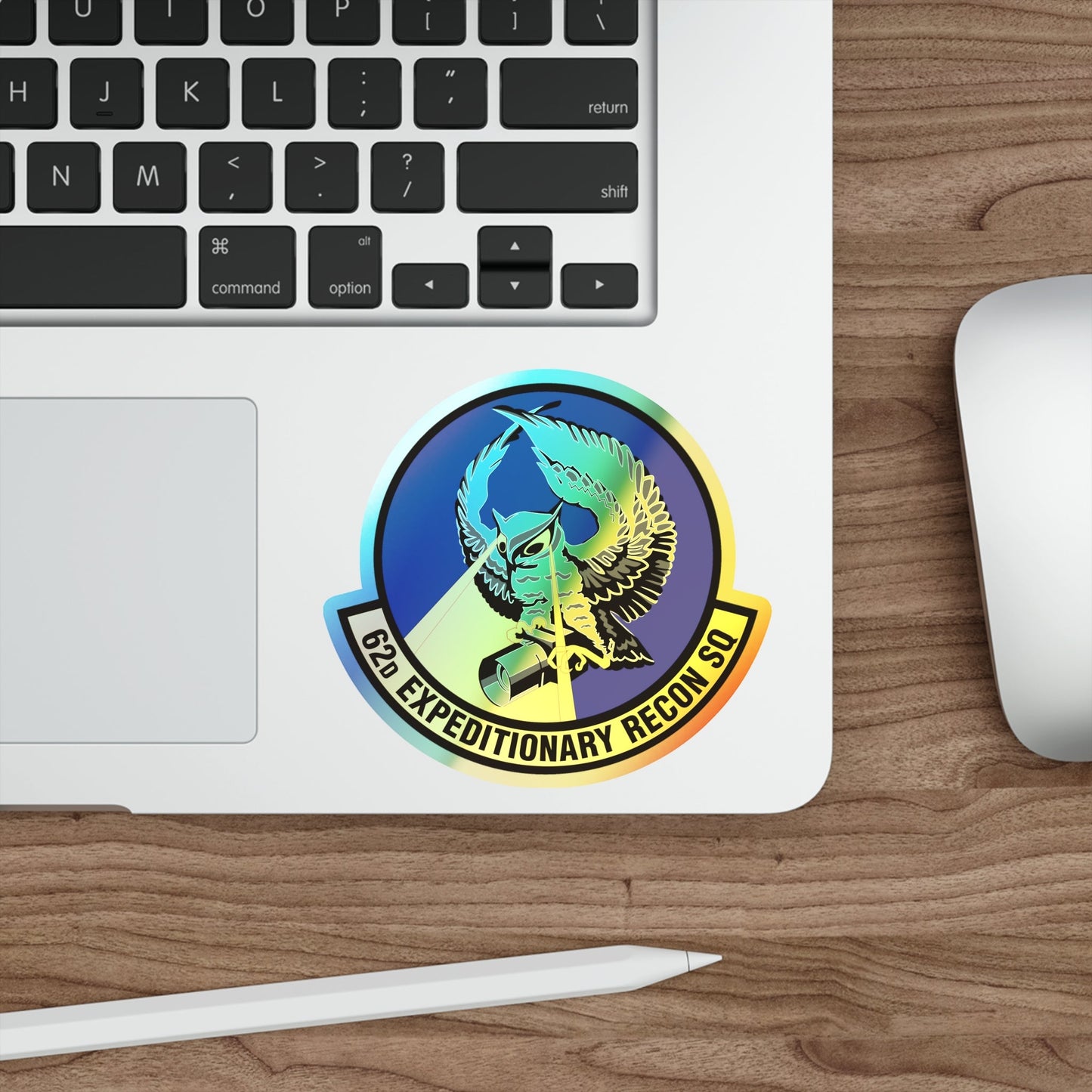 62d Expeditionary Reconnaissance Squadron (U.S. Air Force) Holographic STICKER Die-Cut Vinyl Decal-The Sticker Space