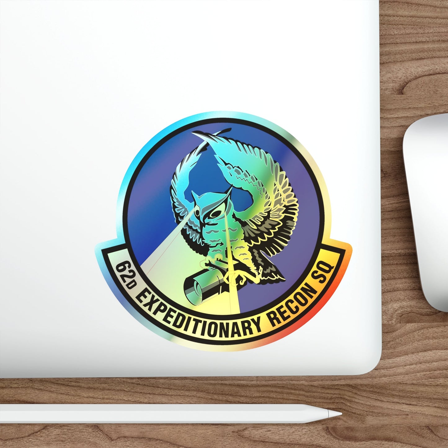 62d Expeditionary Reconnaissance Squadron (U.S. Air Force) Holographic STICKER Die-Cut Vinyl Decal-The Sticker Space