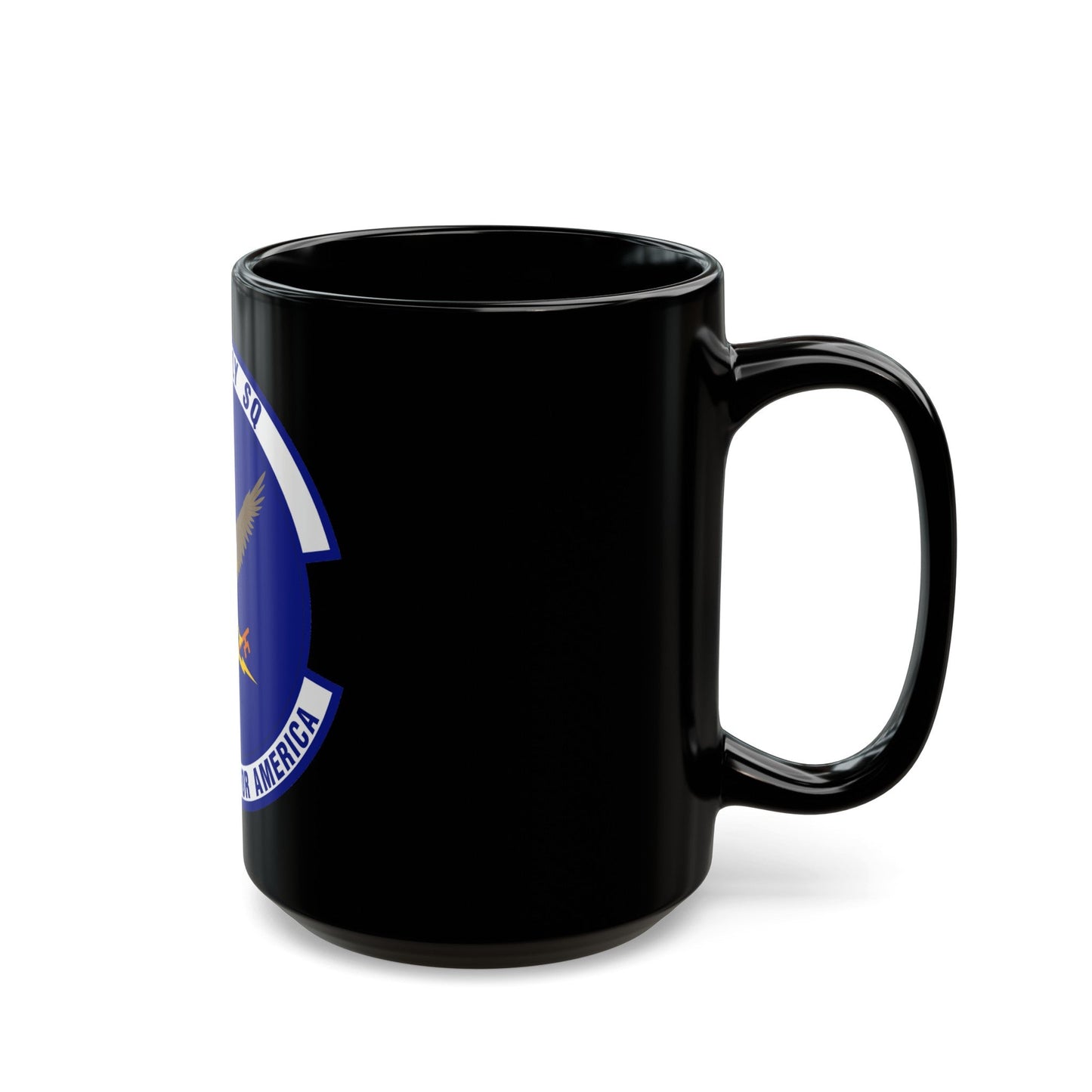 62d Supply Squadron (U.S. Air Force) Black Coffee Mug-The Sticker Space