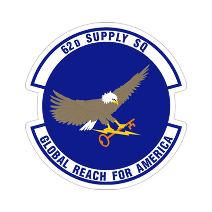 62d Supply Squadron (U.S. Air Force) STICKER Vinyl Die-Cut Decal-2 Inch-The Sticker Space