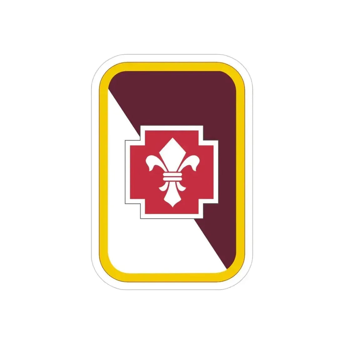 62nd Medical Brigade (U.S. Army) REVERSE PRINT Transparent Die-Cut STICKER 4 Inch Die-Cut Transparent - The Sticker Space