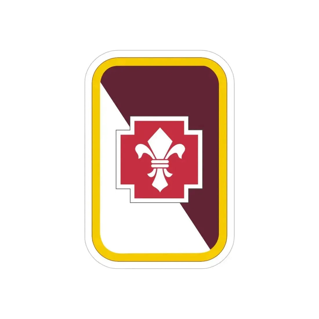 62nd Medical Brigade (U.S. Army) REVERSE PRINT Transparent Die-Cut STICKER - The Sticker Space