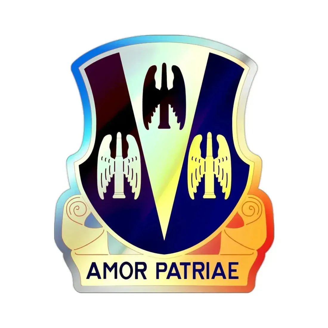 63 Antiaircraft Artillery Battalion (U.S. Army) Holographic STICKER Die-Cut Vinyl Decal - The Sticker Space