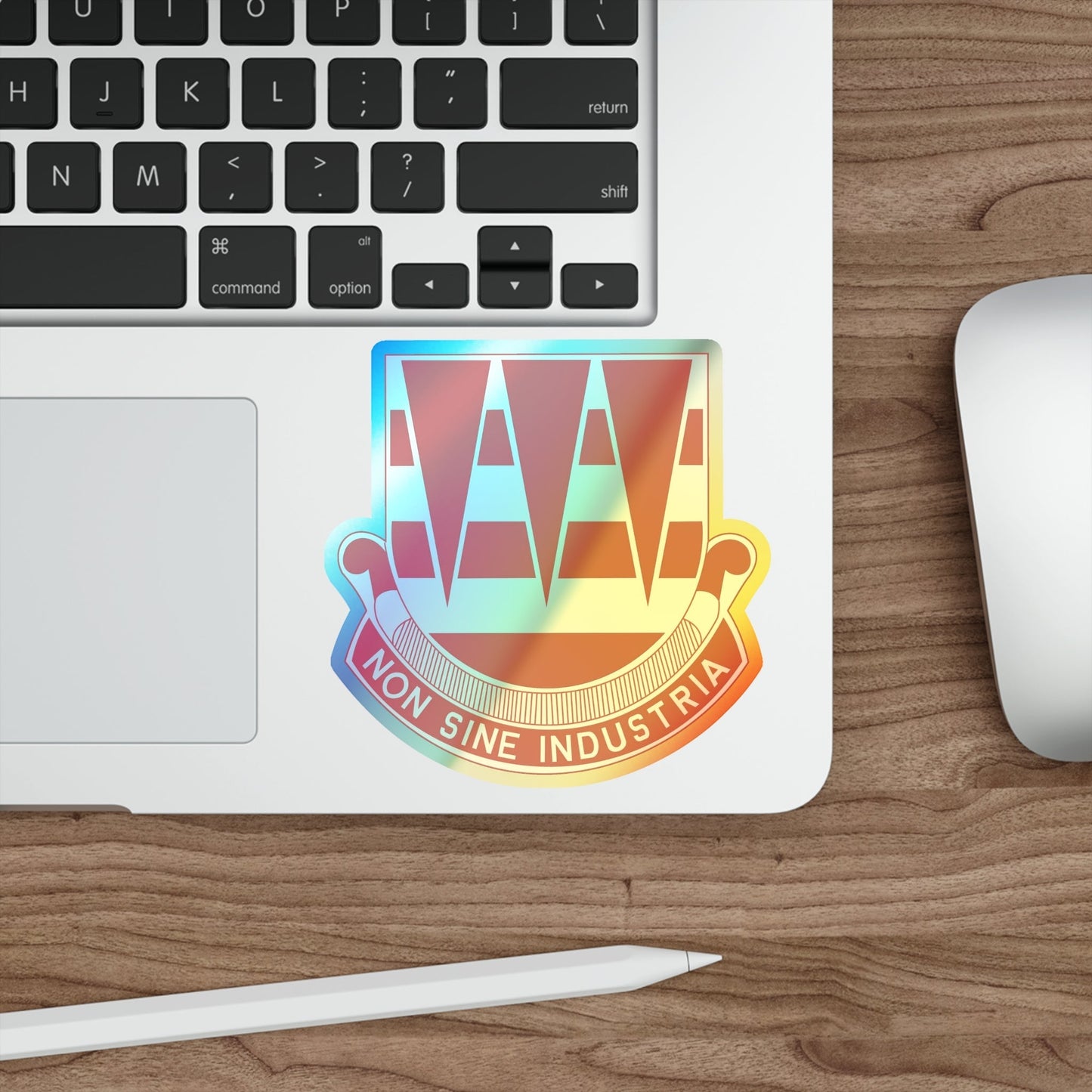 63 Engineer Battalion (U.S. Army) Holographic STICKER Die-Cut Vinyl Decal-The Sticker Space