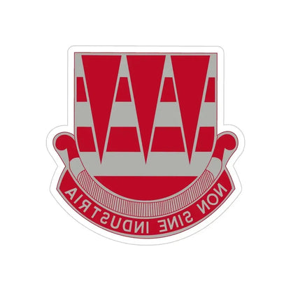 63 Engineer Battalion (U.S. Army) REVERSE PRINT Transparent Die-Cut STICKER - The Sticker Space