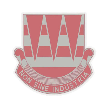 63 Engineer Battalion (U.S. Army) STICKER Vinyl Kiss-Cut Decal 2 Inch Transparent - The Sticker Space