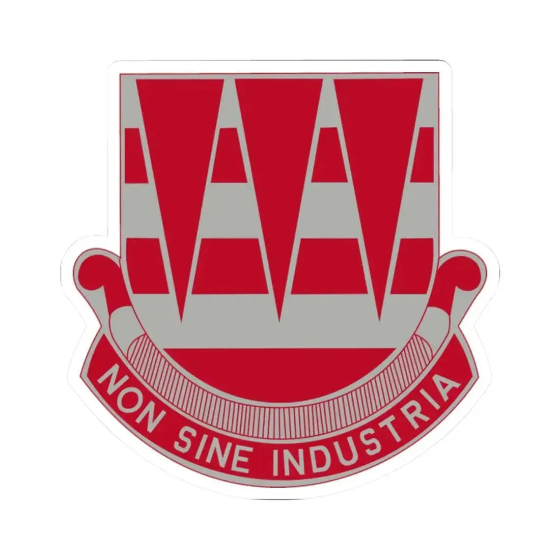 63 Engineer Battalion (U.S. Army) STICKER Vinyl Kiss-Cut Decal 2 Inch White - The Sticker Space