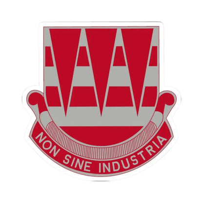 63 Engineer Battalion (U.S. Army) STICKER Vinyl Kiss-Cut Decal 2 Inch White - The Sticker Space