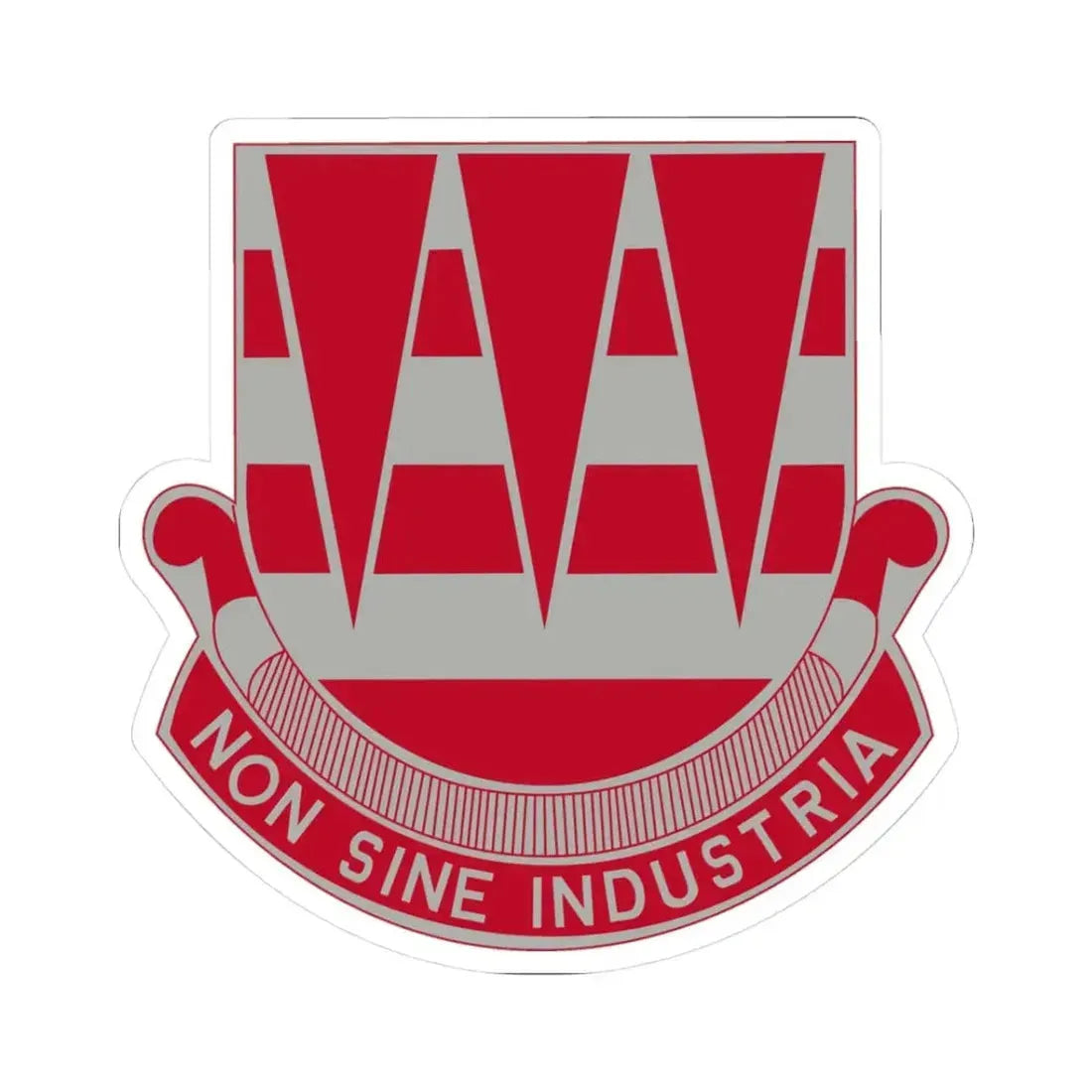 63 Engineer Battalion (U.S. Army) STICKER Vinyl Kiss-Cut Decal 3 Inch White - The Sticker Space